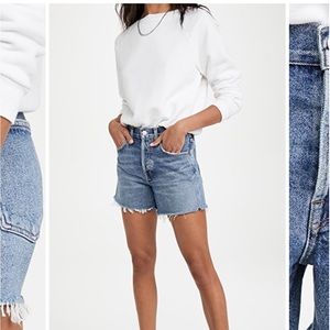 AGOLDE Parker Long Loose Vintage Denim Shorts NWOT